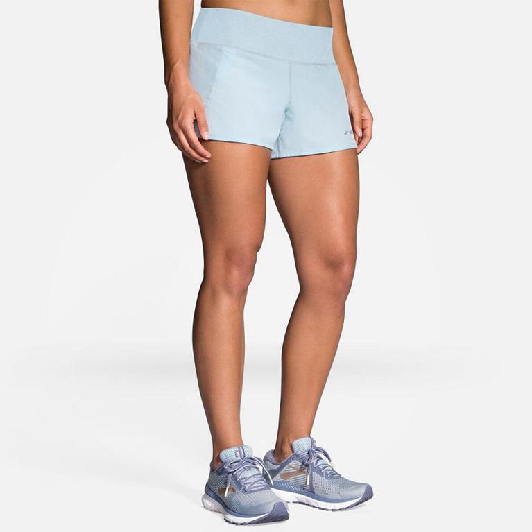 Brooks Chaser 3" Womens Running Shorts - White - Indonesia (CSAY-02496)